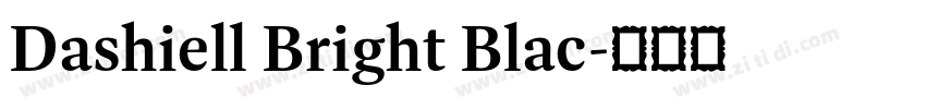 Dashiell Bright Blac字体转换